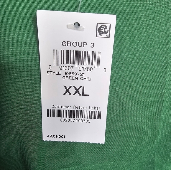 NWT Bar III emerald green swoop neck blouse size XXL - Picture 5 of 5